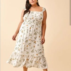 NWT Reformation Sunstone Citron Floral Dress $248 - Size 24